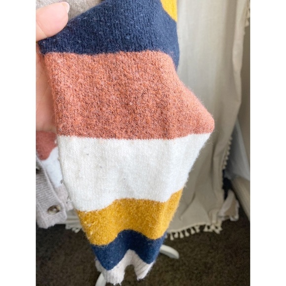 Madewell Kent Staunton Stripe Short Ex-Boyfriend Cardigan, size Medium - Picture 7 of 11